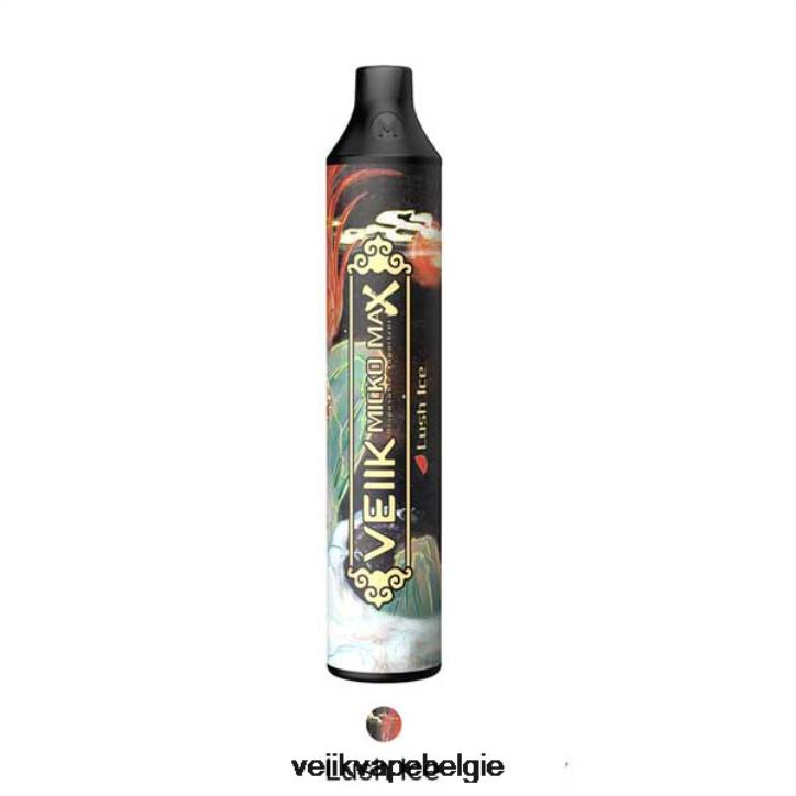 VEIIK Micko MAX wegwerpvape 1500 trekjes weelderig ijs 462F45 - VEIIK Vape Juice