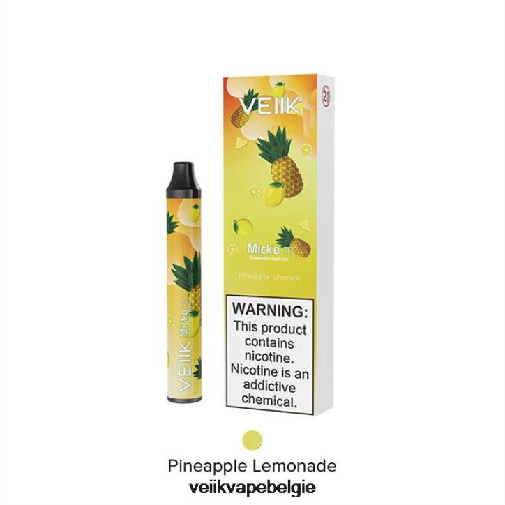 VEIIK Micko Pie wegwerpvape 600 trekjes ananas limonade 462F27 - VEIIK Vape Review