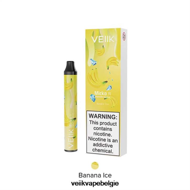 VEIIK Micko Pie wegwerpvape 600 trekjes bananen ijs 462F25 - VEIIK Vape Juice